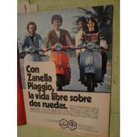 Usado, Publicidad Moto Vespa Zanella Piaggio Año 1979 segunda mano  Argentina