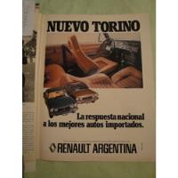 Publicidad Torino Coupe Zx - Grand Routier Año 1979, usado segunda mano  Argentina