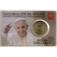 Ciudad Del Vaticano, 50 Euro Cents, 2014. Papa Francisco segunda mano  Argentina