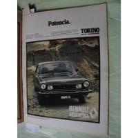 Publicidad Torino Coupe Zx Año 1978 segunda mano  Argentina