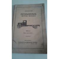 Usado, Manual Original De Uso: Camión International Modelo 63, 1926 segunda mano  Argentina