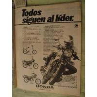 Publicidad Moto Honda Cm 200 Mb 100 Nc 50 Año 1982 segunda mano  Argentina