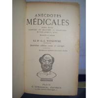 Adp Anecdotes Medicales Witkowski / Ed. Steinheil Paris segunda mano  Argentina