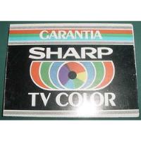 Publicidad Garantia Televisores Color Kenia Sharp Tv Color, usado segunda mano  Argentina