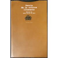 Teoría De La Crítica Literaria.  Pedro A De Haro 1ra 49n 463, usado segunda mano  Argentina
