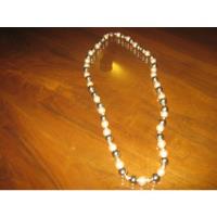 Collar Perlas (fantasía), Blancas Y Plateadas, usado segunda mano  Argentina