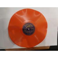 Usado, Disco Pasta Vinilo 78 Rpm Biberphon Flexible Color Naranja segunda mano  Argentina
