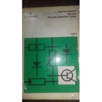 Manual De  Semiconductores Transistores Siemens 1973 E9 segunda mano  Argentina