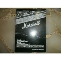 Manual Del Usuario Amplicador Marshall Mg Series 100 Dfx Hdf, usado segunda mano  Argentina