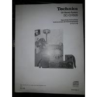 Technics Cd Stereo System Sc-ch505 Operating Instructions  segunda mano  Argentina