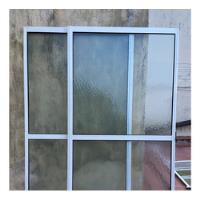 Puerta Balcon *marcos Aluminio Blanco Y Vidrio Esmerilado*, usado segunda mano  Argentina