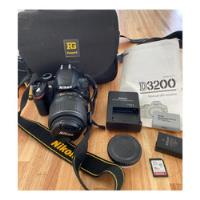  Nikon Kit D3200 + Lente 18-55mm Vr Dslr Color  Negro Camara, usado segunda mano  Argentina