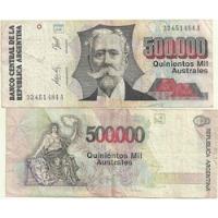 Billete 500.000 Australes Serie A Año 1991 Estado Bueno segunda mano  Argentina
