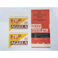 Antiguo Envoltorio Chocolate Águila Nikke Lote X 2 Mag 58801 segunda mano  Argentina
