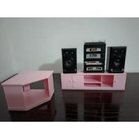 Usado, Juego De Muebles + Equipo De Música Para Barbie Playset segunda mano  Argentina