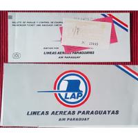 Usado, Pasaje Y Portapasaje Vintage Lineas Aereas Paraguayas 1990 segunda mano  Argentina