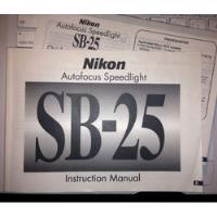 Usado, Manual Flash Nikon Sb-25 Original segunda mano  Argentina
