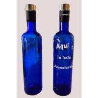 2 Botellas Vidrio Azul Ho'oponopono Tapa+corcho Agua Solariz segunda mano  Argentina