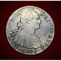 Moneda 8 Reales Mexico 1808 Plata 0.896 Carolus 4 Km 109 segunda mano  Argentina