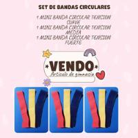 Usado, Kit Combo 3 Tiraband Circular Banda Elástica Tela Pack Gym segunda mano  Argentina