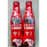 2 Botellas De Coca Cola De Aluminio / Mundial Brasil 2014 segunda mano  Argentina