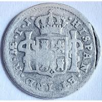 1/2 Real 1801 Hispánica España Carolus Plata 17 Mm Coin segunda mano  Argentina
