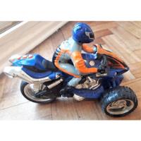 Moto Motocross  Azul Juguete Niños Sin Control Remoto, usado segunda mano  Argentina
