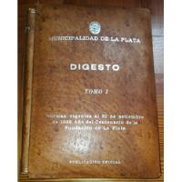 Digesto Tomo 1 La Plata Normas Vigentes... 1982 segunda mano  Argentina