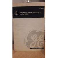 Manual De Contestador Electrónico General Electric 2-9805, usado segunda mano  Argentina