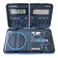 Radio Philips Travel Analogica/digital Doble Hora Año 1987, usado segunda mano  Argentina