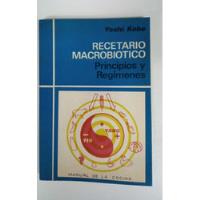 Usado, Recetario Macrobiotico - Yoshi Kobe - Manual De Cocina segunda mano  Argentina