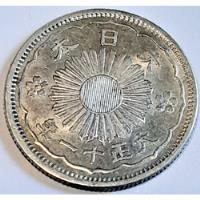 Moneda Japon 50 Sen 1922 1938 Nipon Coin Silver Plata, usado segunda mano  Argentina
