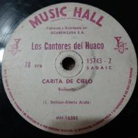 Usado, Pasta Los Cantores Del Huaco Music Hall C197 segunda mano  Argentina