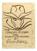 Usado, Figurita Dick Ayers Dibujo Original Ghost Rider Phantom Usa segunda mano  Argentina