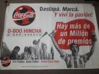 Gran Cartel Coca Cola Hincha (1.40 X 1 M) segunda mano  Argentina