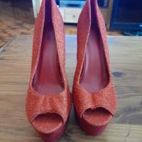 Zapatos Rojos Con Brillo 38.5 segunda mano  Argentina