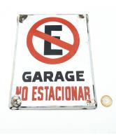Cartel Enlozado Antiguo Prohibido Estacionar - Antiguedades segunda mano  Argentina