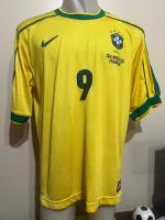 Camiseta Brasil Francia 1998 Ronaldo #9 Inter Real Madrid Xl segunda mano  Argentina