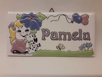 Usado, Cartel De Cerámica  Con Nombre Pamela segunda mano  Argentina