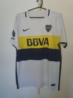 Camiseta Boca Juniors 2017 Bbva Blanca Suplente Talle L, usado segunda mano  Argentina