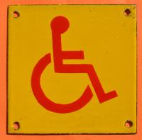 Antiguo Cartel Enlozado Discapacidad segunda mano  Argentina