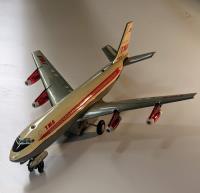 Juguete Antiguo Avion De Chapa Boeing 707 Twa Japan segunda mano  Argentina