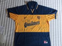 Camiseta De Boca Campeón 1998 Firmada Por El Equipo Titular. segunda mano  Argentina