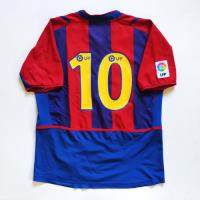 Camiseta Barcelona 2002 Riquelme Inferiores Messi segunda mano  Argentina