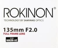 Lente Rokinon 135mm F2.0 Para Nikon-ae segunda mano  Argentina
