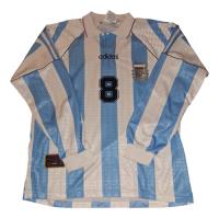 Camiseta Selección Argentina 1996/97 adidas #8 Riquelme  segunda mano  Argentina