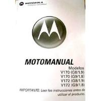 Manual      Motorola          V170 / V172, usado segunda mano  Argentina