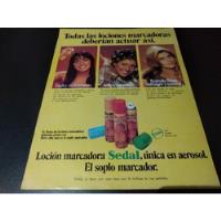 (pb249) Publicidad Clipping Locion Marcadora Sedal * 1977 segunda mano  Argentina