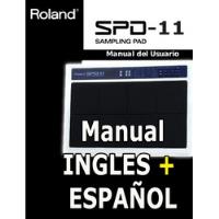 Usado, Manual Ingles Español Octapad Roland Spd 11 Pdf Envio Email segunda mano  Villa Lugano