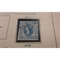 Estampilla Reino De Italia Sc.23 Usada 1863 15 Centavos  segunda mano  Argentina